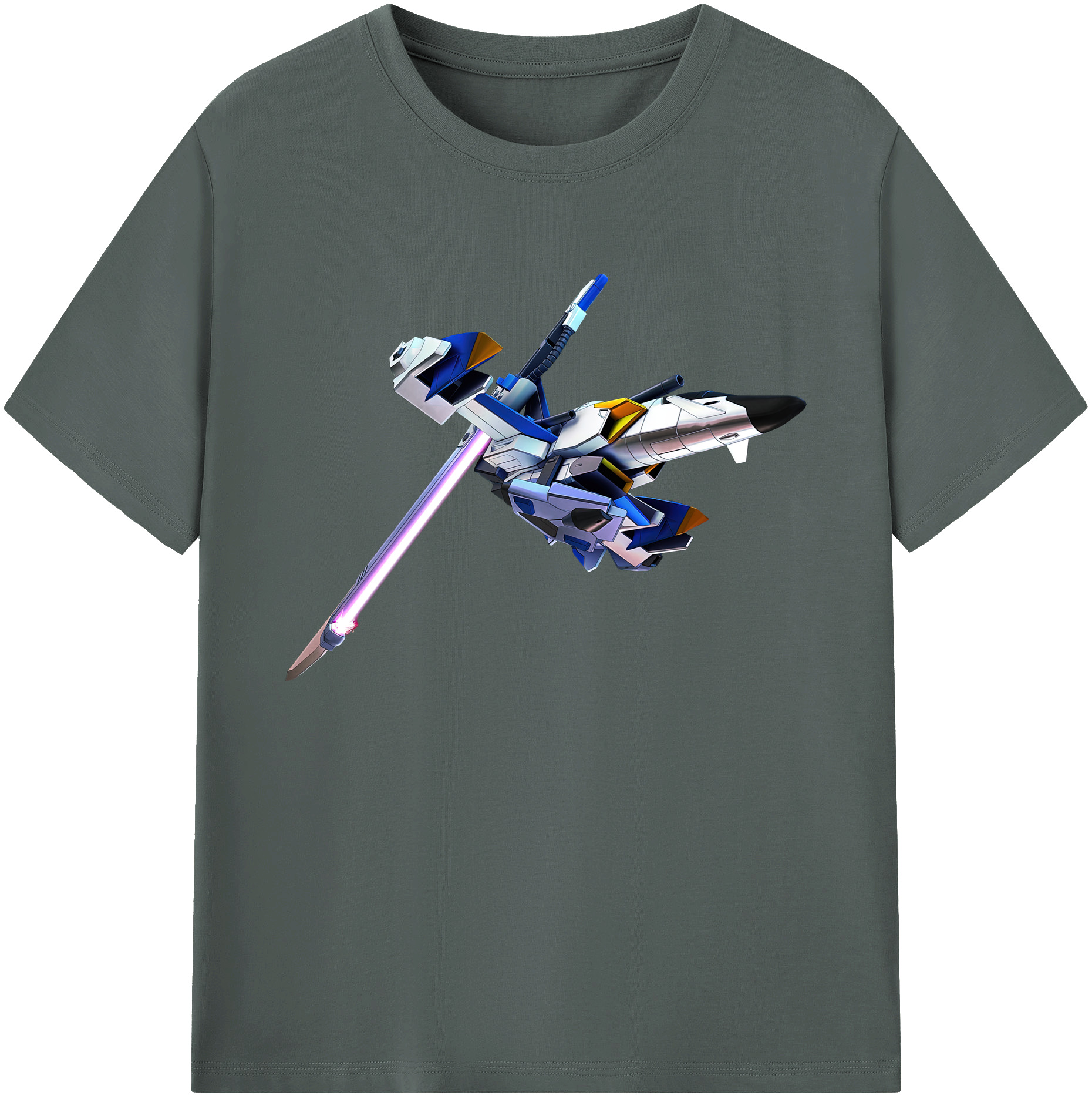 （画像用） 機動戦士ガンダム Mobile Suit Gundam 綿100％ メンズ半袖Tシャツ｜肌触りやわらか＆通気性